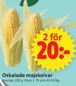 ICA Supermarket Oskalade majskolvar erbjuda