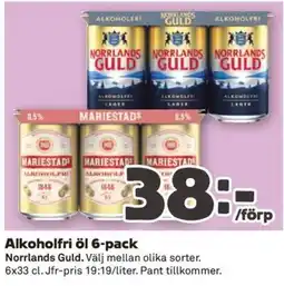 Coop Konsum Norrlands Guld alkoholfri öl erbjuda