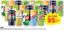 Coop Konsum Pepsi/Zingo/7Up/Pommac/Mountain Dew erbjuda