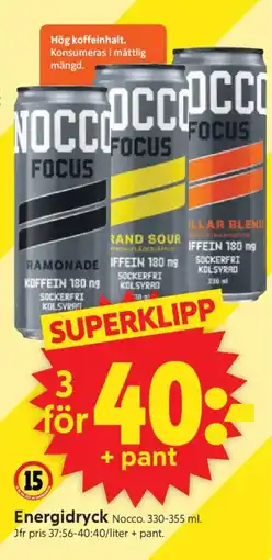 ICA Supermarket Nocco energidryck erbjuda