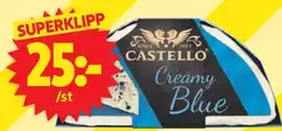 ICA Supermarket Castello Creamy Blue erbjuda