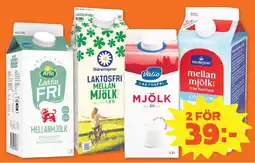 Coop Konsum Arla Laktos Fri Mellanmjölk erbjuda
