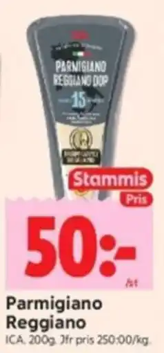 ICA Kvantum Stammis Parmigiano Reggiano erbjuda