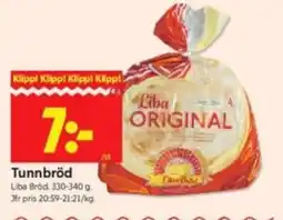 ICA Kvantum Liba tunnbröd erbjuda