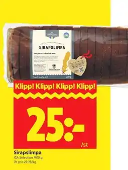 ICA Kvantum Ica selection sirapslimpa erbjuda