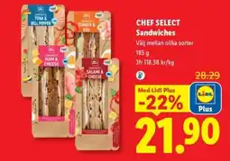 Lidl Chef Select Sandwiches erbjuda