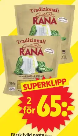 ICA Supermarket Rana färsk fylld pasta erbjuda