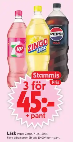 ICA Supermarket Pepsi, Zingo, 7-up erbjuda