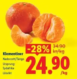 Lidl Klementiner erbjuda