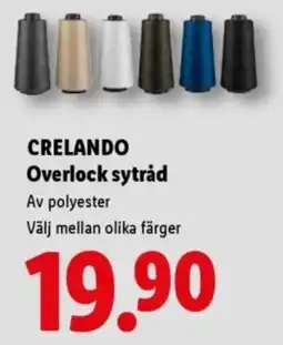 Lidl Crelando overlock sytråd erbjuda