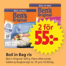ICA Supermarket Ben's Original Boil in Bag ris erbjuda