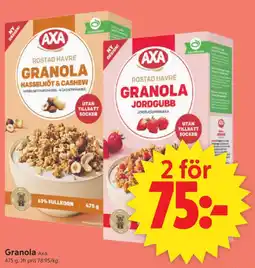 ICA Supermarket Axagranola erbjuda