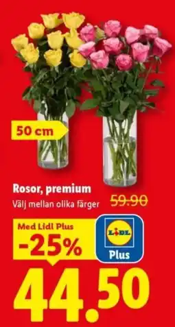 Lidl Lidl Plus Rosor, premium erbjuda