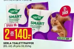 ÖoB SERLA TOALETTPAPPER erbjuda