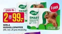 ÖoB SERLA HUSHÅLLSPAPPER erbjuda