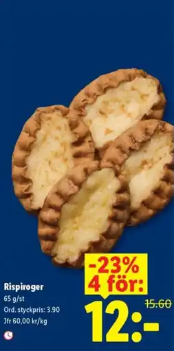 Lidl Rispiroger erbjuda
