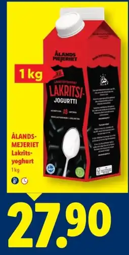 Lidl Ålandsmejeriet lakritsyoghurt erbjuda