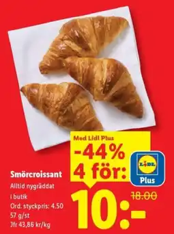 Lidl Smör croissant erbjuda