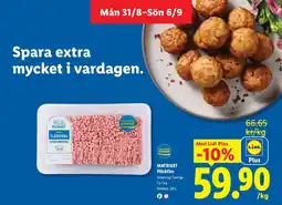 Lidl Matriket Fläskfär erbjuda