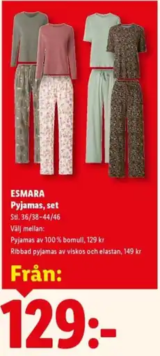 Lidl Esmara pyjamas, set erbjuda