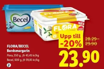 Flora/Becel Bordsmargarin