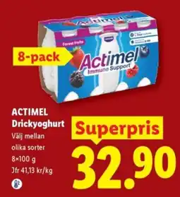 Lidl Actimel Drickyoghurt erbjuda
