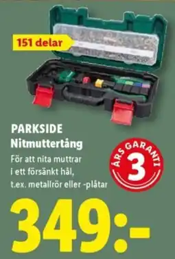 Lidl Parkside Nitmuttertång erbjuda