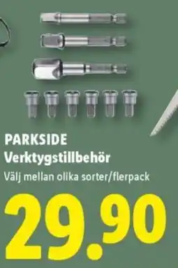 Lidl Parkside verktygstillbehör erbjuda