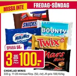 ÖoB CHOKLAD MINIS erbjuda