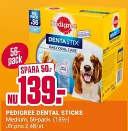 ÖoB PEDIGREE DENTAL STICKS erbjuda