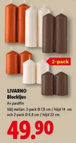 Lidl Livar no blockljus erbjuda