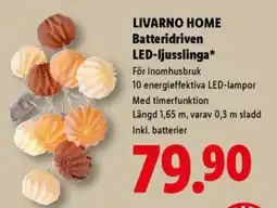 Lidl Livarno Home LED-ljusslinga erbjuda