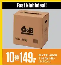 ÖoB FLYTTLÅDOR S, Medlemspris erbjuda