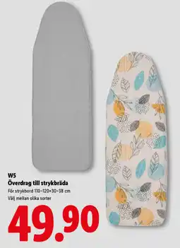 Lidl W5 överdrag till strykbräda erbjuda