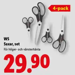 Lidl W5 saxar, set erbjuda