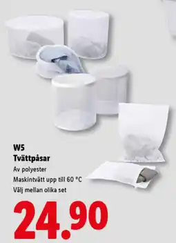 Lidl W5 Tvätt påsar erbjuda