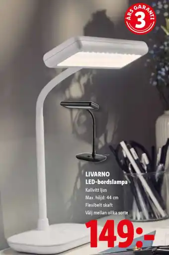 Livarno led-bordslampa