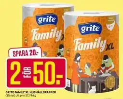ÖoB GRITE FAMILY XL HUSHÅLLSPAPPER erbjuda