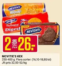 ÖoB MCVITIE’S KEX erbjuda