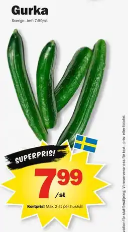 Pekås Gurka, Medlemspris erbjuda