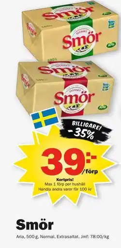 Pekås Smör, Medlemspris erbjuda