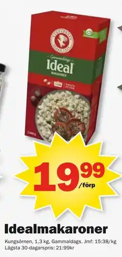 Pekås Idealmakaroner erbjuda