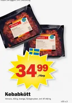Pekås Kebabkött erbjuda