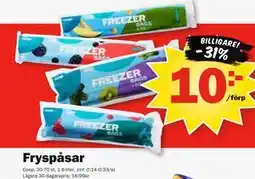 Pekås Fryspåsar erbjuda