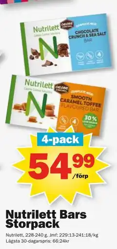 Pekås Nutrilett Bars Storpack erbjuda