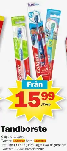 Pekås Tandborste erbjuda
