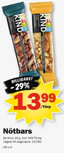 Pekås Nötbars erbjuda