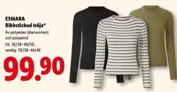 Lidl Esmara ribbstickad tröja erbjuda