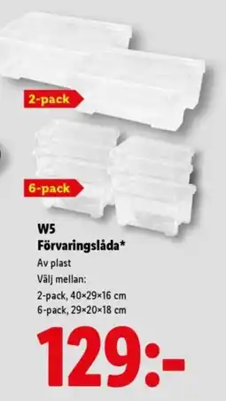 Lidl W5 förvaringslåda erbjuda