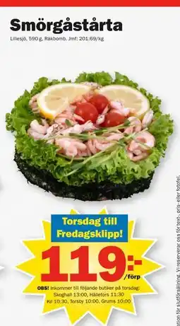 Pekås Smörgåstårta erbjuda
